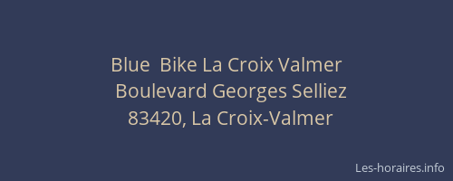 Blue  Bike La Croix Valmer