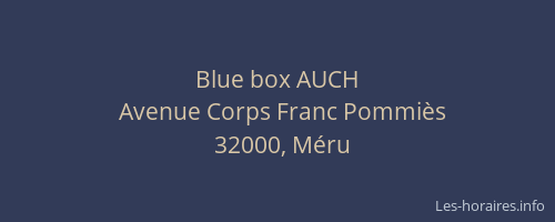 Blue box AUCH