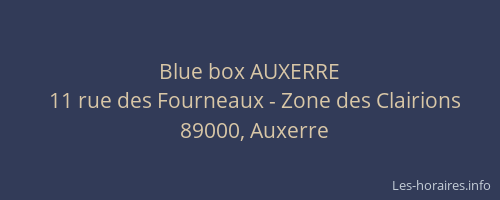 Blue box AUXERRE