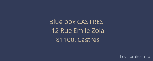 Blue box CASTRES