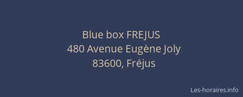 Blue box FREJUS