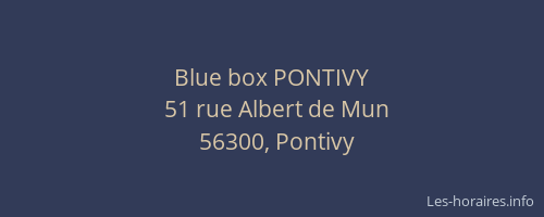 Blue box PONTIVY