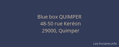 Blue box QUIMPER
