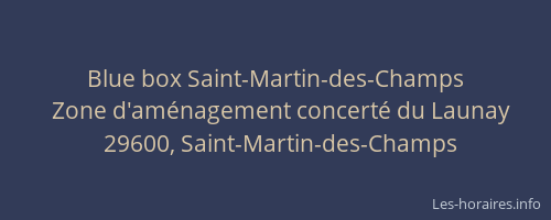 Blue box Saint-Martin-des-Champs