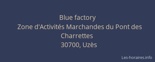 Blue factory