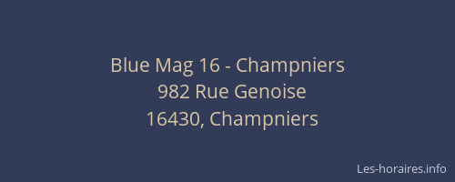 Blue Mag 16 - Champniers