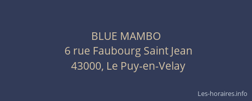 BLUE MAMBO