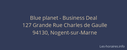Blue planet - Business Deal