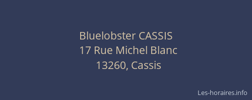 Bluelobster CASSIS