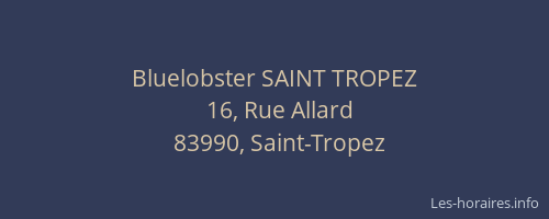 Bluelobster SAINT TROPEZ