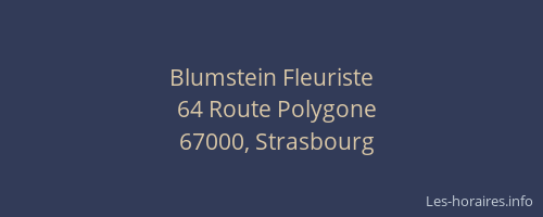 Blumstein Fleuriste
