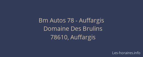 Bm Autos 78 - Auffargis