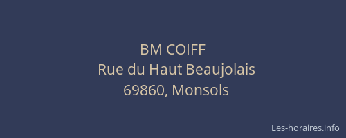 BM COIFF