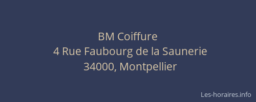 BM Coiffure