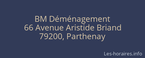 BM Déménagement