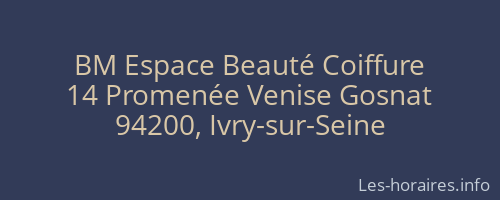 BM Espace Beauté Coiffure