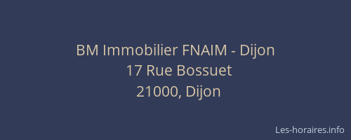 BM Immobilier FNAIM - Dijon