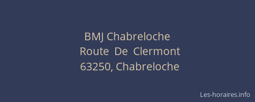BMJ Chabreloche
