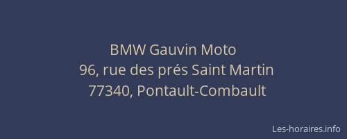BMW Gauvin Moto