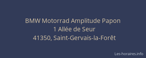 BMW Motorrad Amplitude Papon