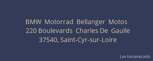BMW  Motorrad  Bellanger  Motos