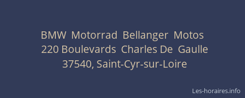 BMW  Motorrad  Bellanger  Motos