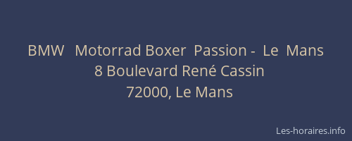 BMW   Motorrad Boxer  Passion -  Le  Mans