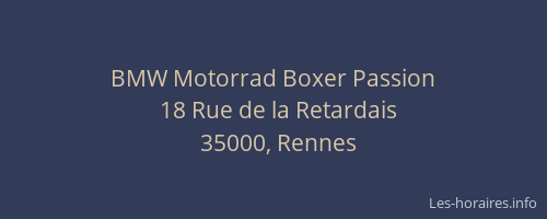 BMW Motorrad Boxer Passion