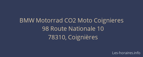 BMW Motorrad CO2 Moto Coignieres