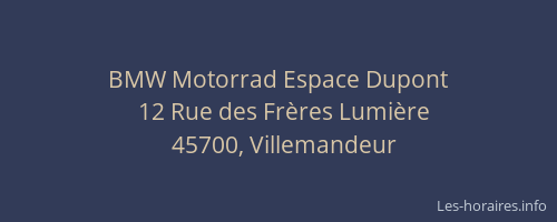BMW Motorrad Espace Dupont