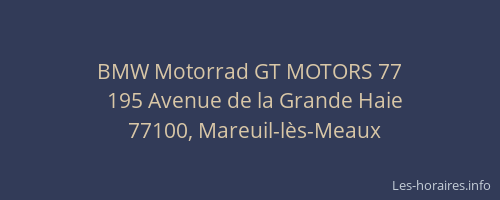BMW Motorrad GT MOTORS 77