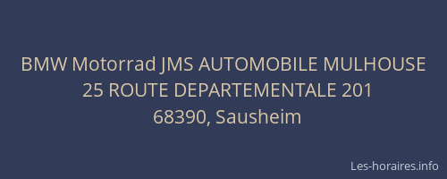 BMW Motorrad JMS AUTOMOBILE MULHOUSE