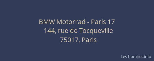 BMW Motorrad - Paris 17