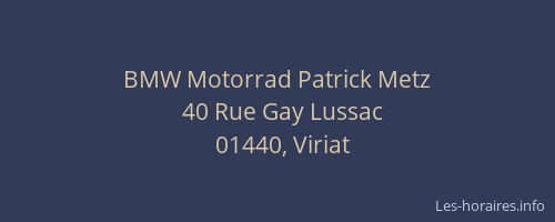 BMW Motorrad Patrick Metz