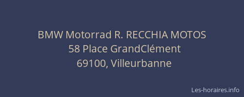 BMW Motorrad R. RECCHIA MOTOS