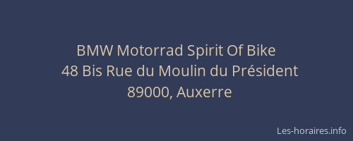 BMW Motorrad Spirit Of Bike