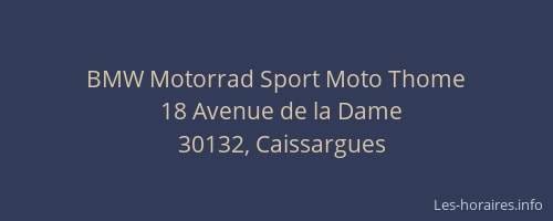 BMW Motorrad Sport Moto Thome