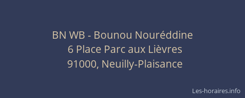 BN WB - Bounou Nouréddine
