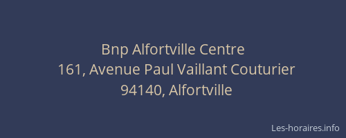 Bnp Alfortville Centre
