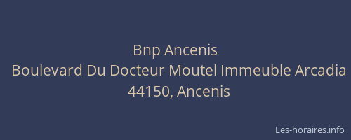 Bnp Ancenis