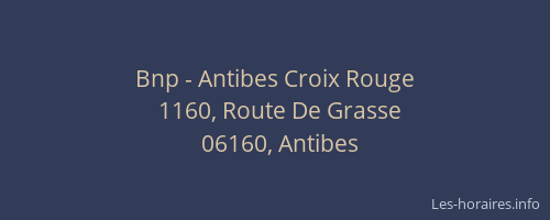 Bnp - Antibes Croix Rouge