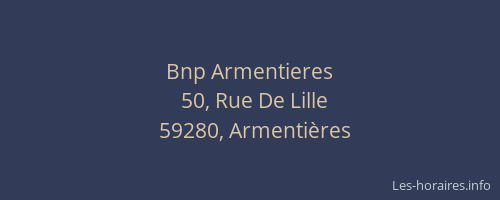 Bnp Armentieres