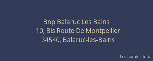 Bnp Balaruc Les Bains