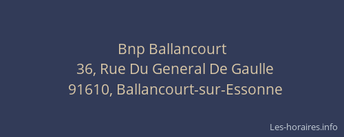 Bnp Ballancourt