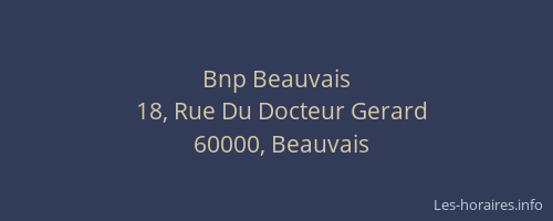 Bnp Beauvais