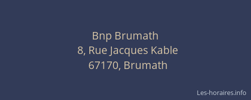Bnp Brumath