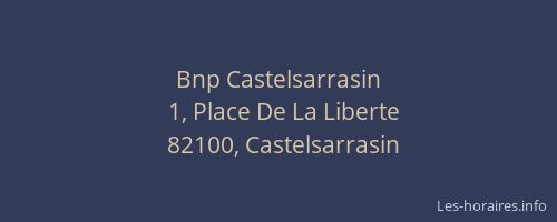Bnp Castelsarrasin