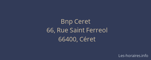 Bnp Ceret