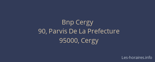 Bnp Cergy