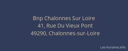 Bnp Chalonnes Sur Loire